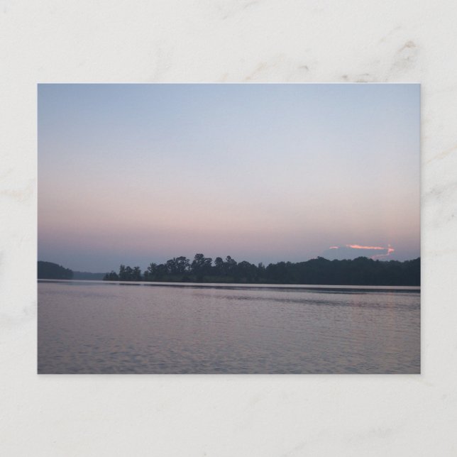 Carte Postale La Scène Pacifique Du Lac (Devant)