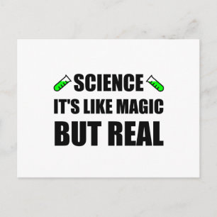 Carte Postale La Science Comme La Magie Mais La Réalité