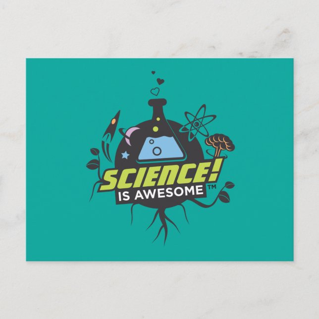 Carte Postale La science est géniale (Devant)