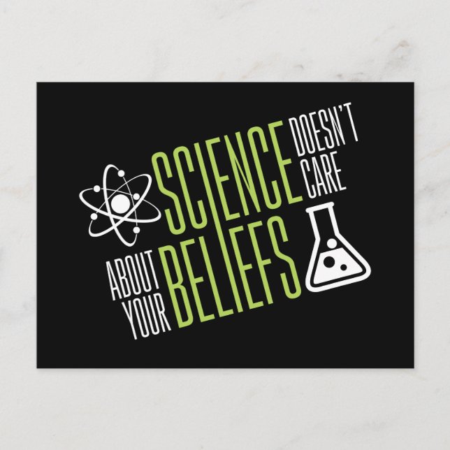 Carte Postale La science ne s'intéresse pas (Devant)