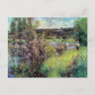 Carte Postale La Seine à Chatou par Pierre Renoir