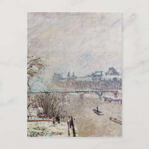 Carte Postale La Seine vue du Pont Neuf, hiver