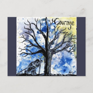 Carte Postale La série Arbre : Courage