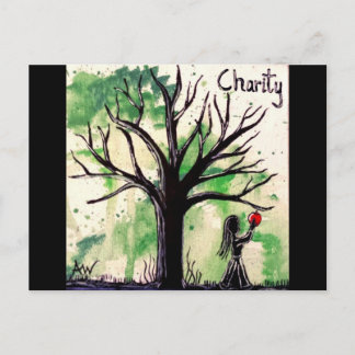 Carte Postale La série Arbres : Charité