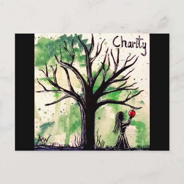Carte Postale La série Arbres : Charité (Devant)
