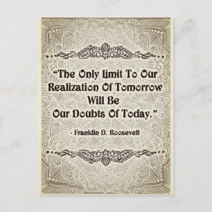 Carte Postale La Seule Limite - Citation Positive