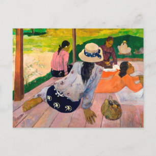 Carte Postale La Siesta   Paul Gauguin  