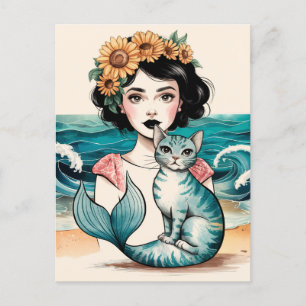 Carte Postale La Sirène et Mercat