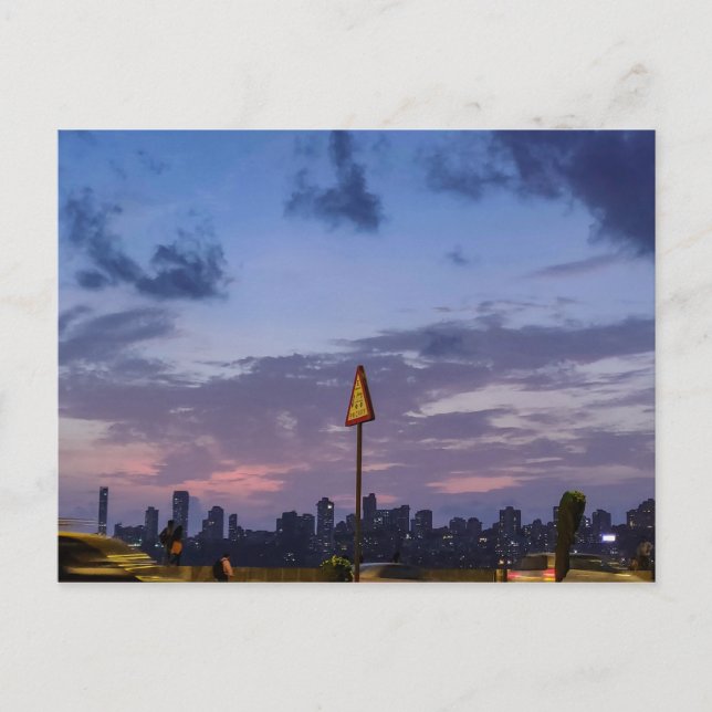 Carte Postale La Skyline de Mumbai à Dusk (Devant)