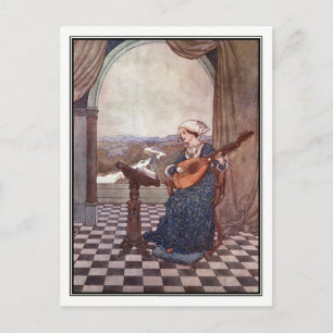 Carte Postale La sonnerie par Edmund Dulac