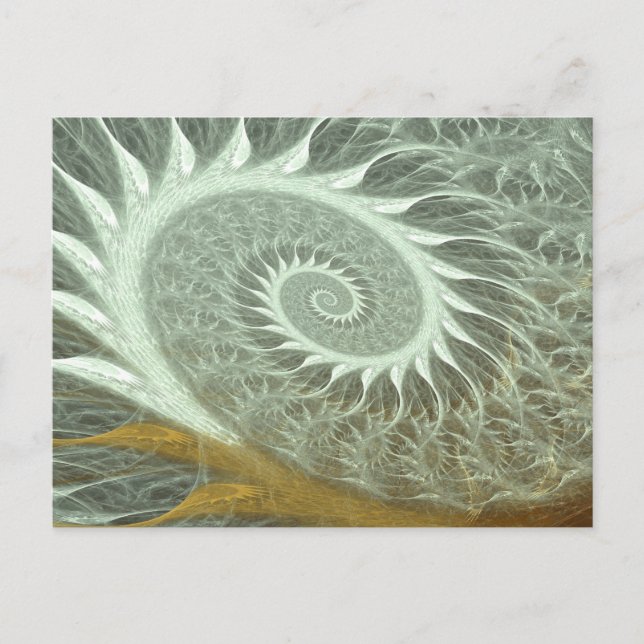 Carte Postale La Spirale Cosmique - Spirale d'Or Géométrie Sacré (Devant)