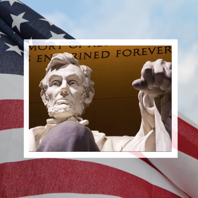 Carte Postale La statue d'Abraham Lincoln, le Lincoln Memorial (Créateur téléchargé)