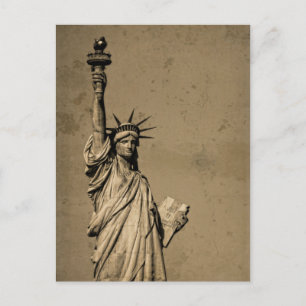 Carte Postale La Statue De La Liberté