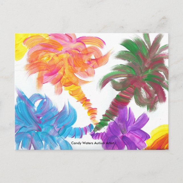 Carte Postale La sucrerie arrose l'artiste d'autisme (Devant)