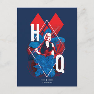 Carte Postale La Suicide Squad   Harley Quinn Fern & Diamonds