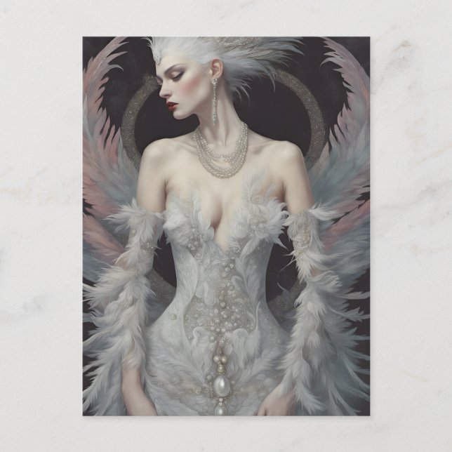 Carte Postale La superbe princesse cygne (Devant)