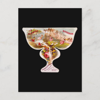Carte Postale La Sylphide bourbon étiquette de whiskey
