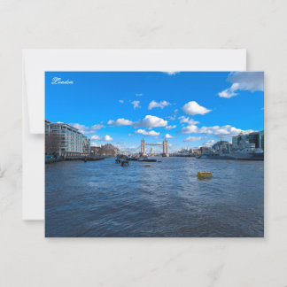 Carte Postale La Tamise et le pont de la tour