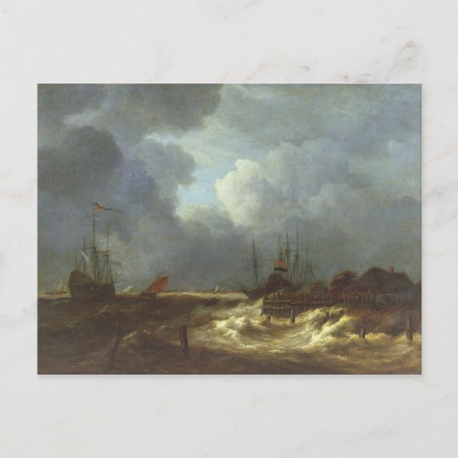 Carte Postale La tempête (Devant)