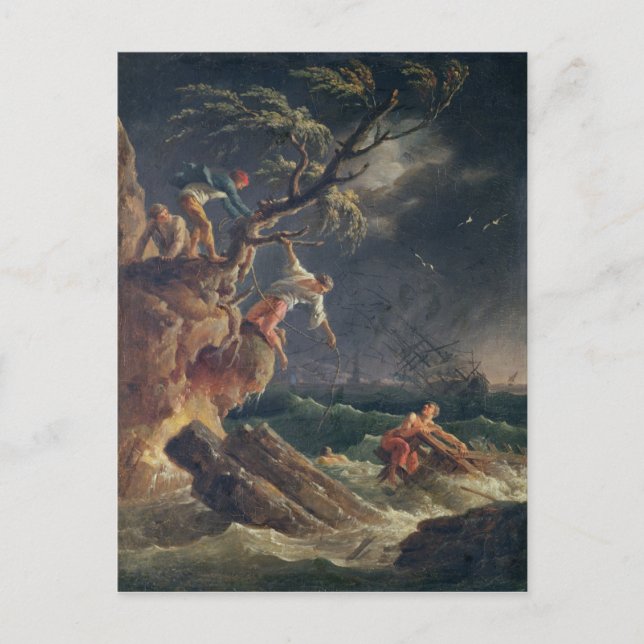 Carte Postale La Tempête, c.1762 (Devant)