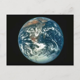 Carte Postale La terre comme vu de la lune