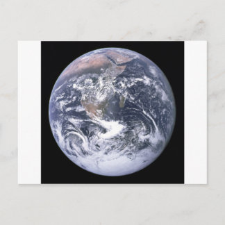 Carte Postale La Terre "Marbre Bleu" semble d'Apollo 17
