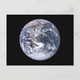 Carte Postale La Terre "Marbre Bleu" semble d'Apollo 17