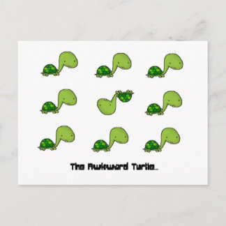 Carte Postale La tortue agitée