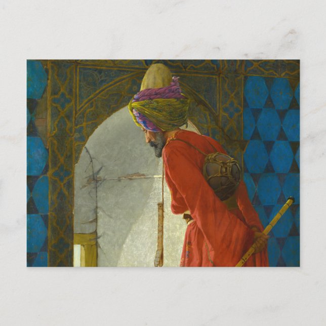 Carte Postale La Tortue Trainer, 1906 par Osman Hamdi Bey (Devant)