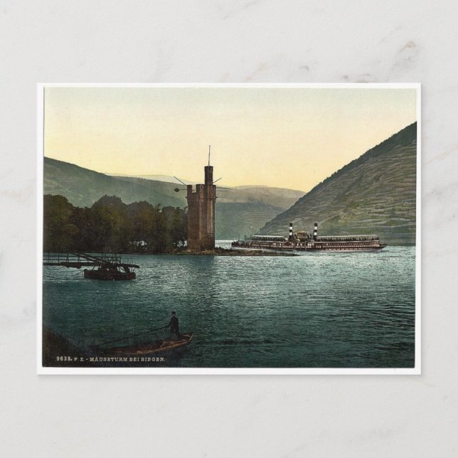Carte Postale La Tour de la Souris, Bingen, le Rhin, l'Allemagne (Devant)