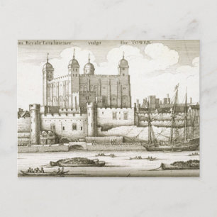 Carte Postale La Tour de Londres, 1647 (gravure)