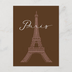 Carte Postale La Tour Eiffel, Le Point de repère Iconique De Par