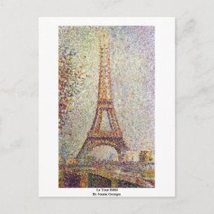 Carte Postale La Tour Eiffel Par Seurat Georges
