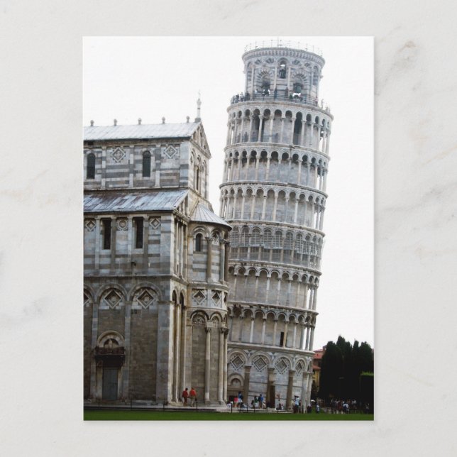 Carte Postale La tour penchée de Pise (Devant)