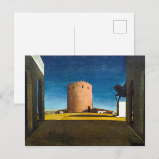 Carte Postale La Tour Rouge | Giorgio de Chirico |