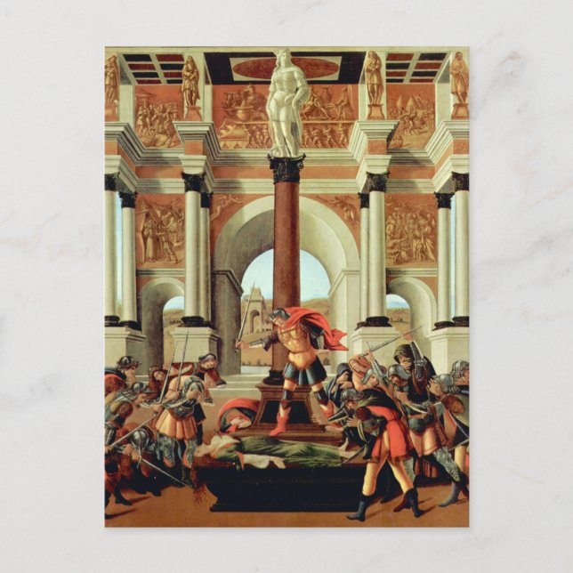 Carte Postale La tragédie de Lucretia par Sandro Botticelli (Devant)