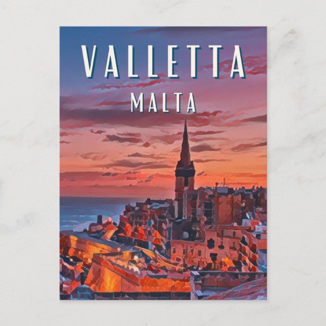 Carte Postale La Valette, joyau de la Méditerranée (Devant)
