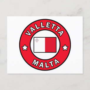 Carte Postale La Valette Malte