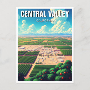 Carte Postale La Vallée centrale de Californie
