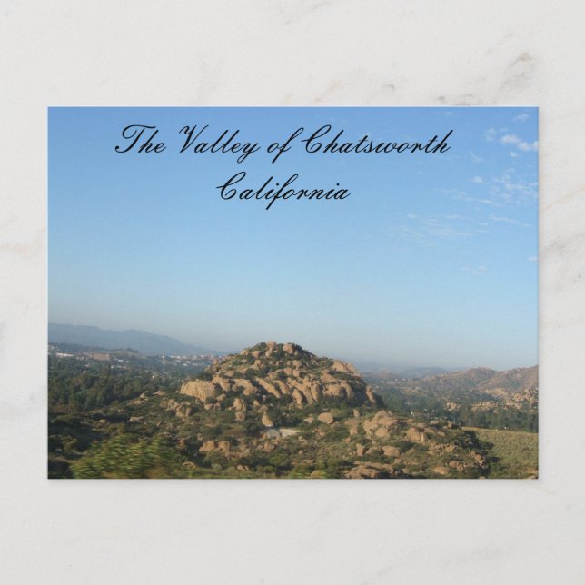 Carte Postale La Vallée de la Californie du désert (Devant)