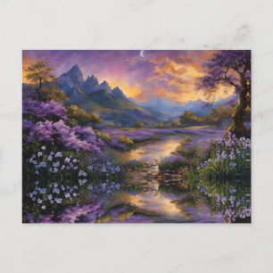 Carte Postale La vallée de la Lavande à l'aube