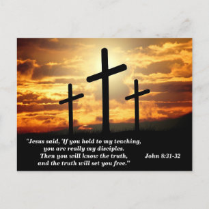 Carte Postale La Vérité Vous Libérera La Bible Verse Mémoire