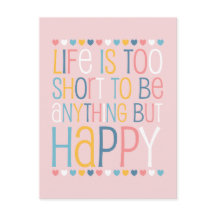 La vie à court terme être heureux