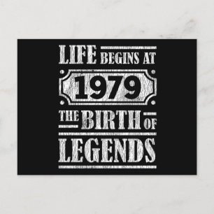 Carte Postale La Vie Commence 1979 La Naissance De La Légende 43