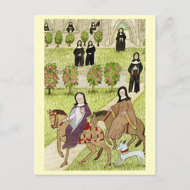 Carte Postale La vie dans Merry England, Nonnes (Devant)