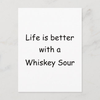 Carte Postale La Vie Est Meilleure Avec Une Aiguille À Whiskey