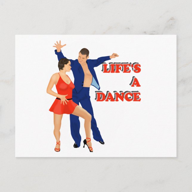 Carte Postale La vie est une danse (Devant)