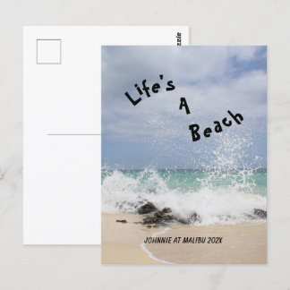 Carte Postale La vie est une plage