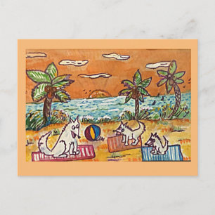 Carte Postale La vie est une plage, 
