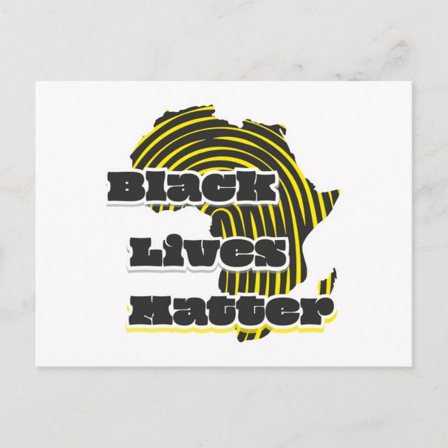 Carte Postale La vie noire importe (Devant)